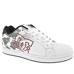 Dcshoe Co Male Character Leather Upper Dc Shoes in White and Red