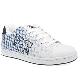 Male Character Leather Upper Dc Shoes in White