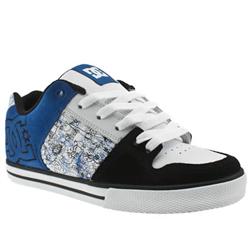 Male Chase Xe Suede Upper Dc Shoes in Black and Blue