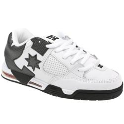 Male Command Leather Upper Dc Shoes in White and Black