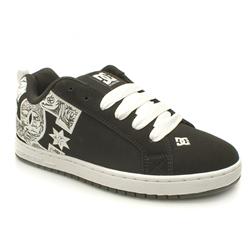 Dcshoe Co Male Court Graffik Too Nubuck Upper Dc Shoes in Black and White