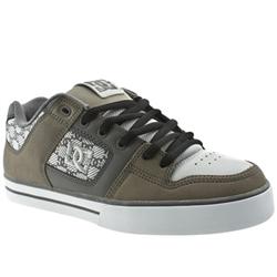 Male Dc Shoe Co Pure Se Leather Upper Dc Shoes in Grey