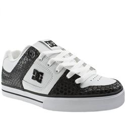 Dcshoe Co Male Dc Shoe Co Pure Se Leather Upper Dc Shoes in White and Black