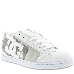 Dcshoe Co Male Dc Shoes Net Se Leather Upper in White and Grey