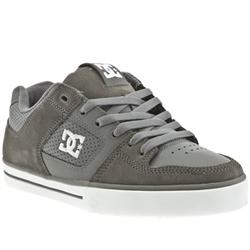 Male Dc Shoes Pure Suede Upper in Grey