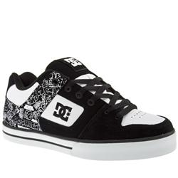 Male Dc Shoes Pure Xe Leather Upper in White and Black