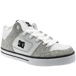 Dcshoe Co Male Dc Shoes Radar Se Leather Upper in White and Black