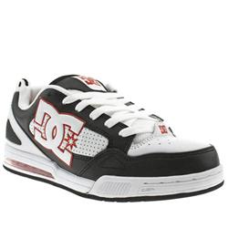 Male General Leather Upper Dc Shoes in White and Black