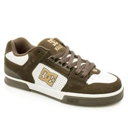 Dcshoe Co Male Kalis Leather Upper Dc Shoes in Brown and White