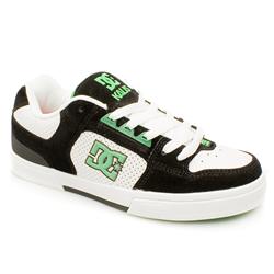 Dcshoe Co Male Kalis Se Leather Upper Dc Shoes in Black and White, White and Blue