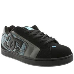 Male Net Se Nubuck Upper Dc Shoes in Black and Grey