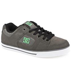 Dcshoe Co Male Pure Slim Xe Suede Upper Dc Shoes in Grey