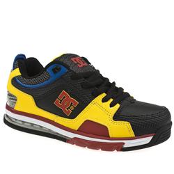 Male Redwood Leather Upper Dc Shoes in Black and Gold
