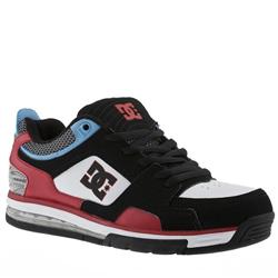 Male Redwood Sn Manmade Upper Dc Shoes in Black and Red