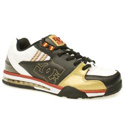 Dcshoe Co Male Versatile Leather Upper Dc Shoes in Black and Gold, White and Grey