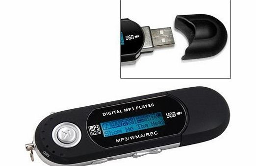 DealzStation 4GB MP3 DIGITAL MUSIC PLAYER FM RADIO USB FLASH WITH LCD SCREEN,VOICE RECORD (Black)