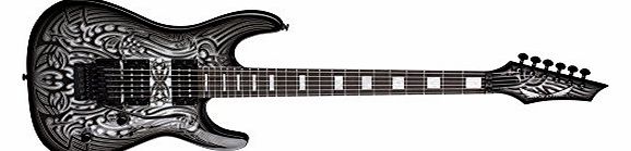 C450F GRAPHYTE Dean Custom Electric Guitar Floyd Custom Graphic - Graphite