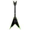 Dean Razorback V with Hard Case (classic black with green bevels)