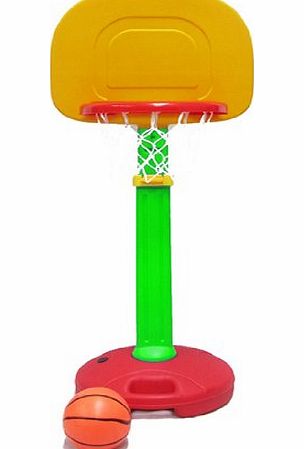 deAO - Kids Indoor & Outdoor Basketball Stand with Hoop Height Adjustable with FREE basketball and In