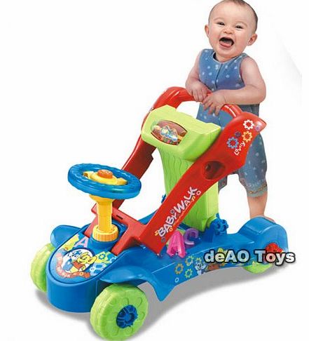 (BLC-B) deAO 3 IN1 Baby Walker / Ride-on Car / Shape Sorter (BLUE)