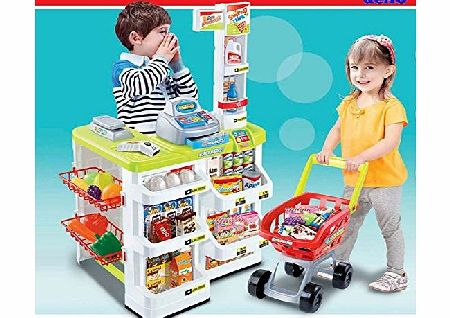 (SPM-1) deAO Kids Role Play Supermarket Set Superstore Shop Toys Children Supermarket - New Model 2013-11-28