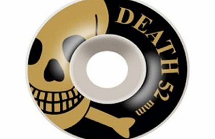 Death Skull 52mm Wheels - Black/Gold