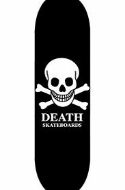 Death Skull Mini Deck - Black - 7.25