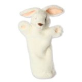 Long Sleeved White Rabbit Hand Puppet