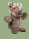 Rhino hand puppet