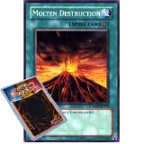 Deckboosters Yu-Gi-Oh : RP01-EN079 Unlimited Ed Molten Destruction Common Card - ( Retro Pack 1 YuGiOh Single Card )