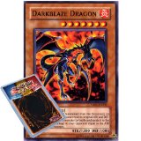 Yu-Gi-Oh : SDRL-EN002 1st Ed Darkblaze Dragon Common Card - ( Rise of the Dragon Lords YuGiOh Single Card )