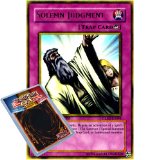 Deckboosters YuGiOh : GLD2-EN044 Limited Ed Solemn Judgment Gold Ultra Rare Card - ( Gold Series 2 Yu-Gi-Oh! Sing