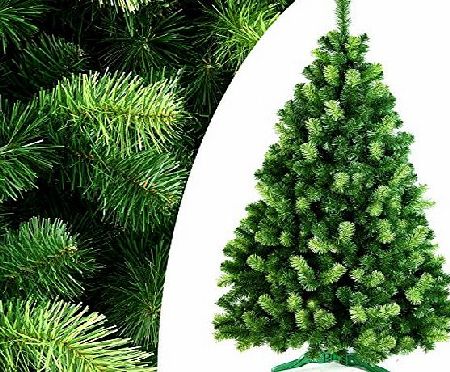 DecoKing 220 cm / ~7 ft Handmade Artificial Christmas Tree Fir Tree with Stand Daria