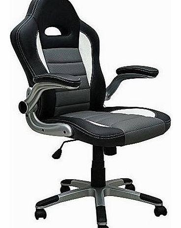 Decor Furniture GT 500 Leather Bucket Seat Office Racer Chair