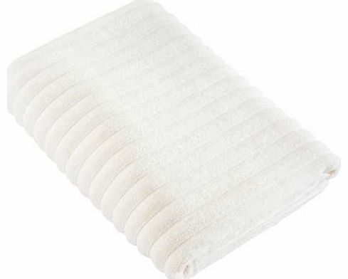 Urbanite Rib Bath Towel - Cream