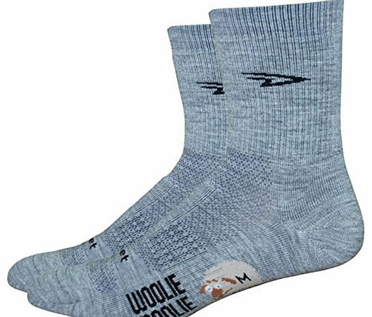 Woolie Boolie Sock - Heather Grey, Medium