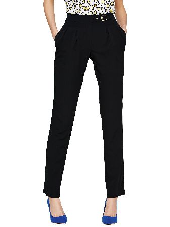 Definitions Half Cuff Crepe Tapered Trouser