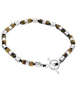 Definitive by Fred Bennett Bead and Tiger Eye Bracelet