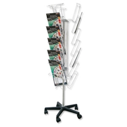 Deflecto Literature Display Stand Wire 3 Sides