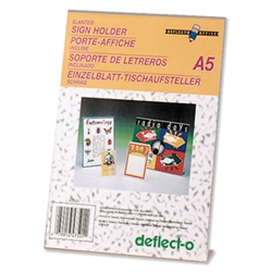 Deflecto Slanted Sign Holders A5 Ref 47501