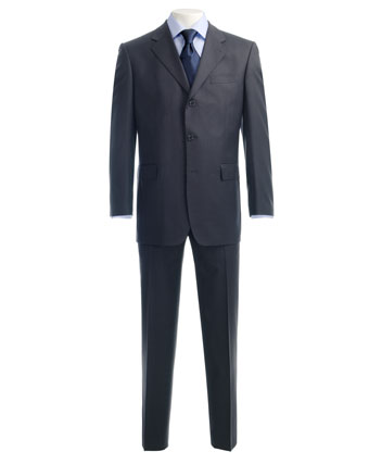 Mens Suit Dehavilland Charcoal Herringbone