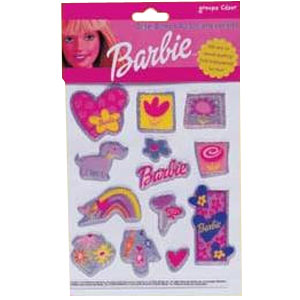 Dekker Barbie Glitter Stickers