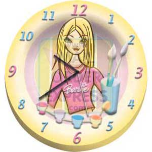 Barbie Plaster and Paint Clock