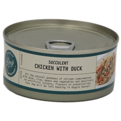 Adult Dog Food Tin with Chicken and Duck 156gm