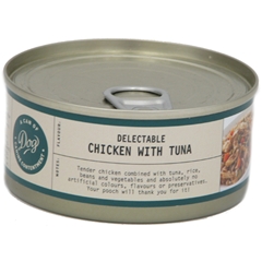 Adult Dog Food Tin with Chicken and Tuna 156gm