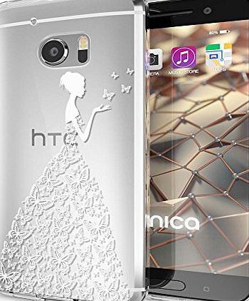 delightable24 Premium Protective Case TPU Silicone HTC 10 Smartphone - Butterfly Princess