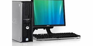 Dell Desktop PC Computer Set - 17`` Flat LCD Monitor - Optiplex Series Desktop - 1GB - 80GB - Wireless Internet Ready WIFI - Keyboard - Mouse - Power cord - Windows XP Pro SP3 Pre-installed