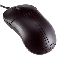 dell Optical Scroll USB 2 Buttons Black Mouse