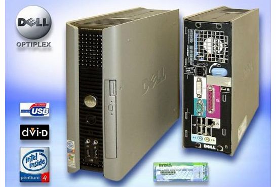 Dell Series USFF (Ultra Small Form Factor) PC - Intel Pentium 4 HT (Hyper Threading) - 2GB Ram - 1000GB (1TB) Hard Drive - DVD-ROM - WINDOWS XP PRO SP3 GENUINE PRE-INSTALLED