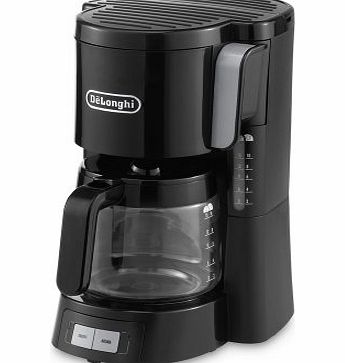 DeLonghi  ICM15240 Front Loading Filter Coffee Maker, 1.3 Litre, 10-15 Cup Capacity, 1000 Watts - Black